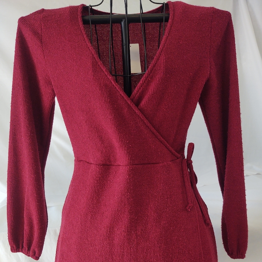 NWT RED SWEATER DRESS NORDSTROM Size L